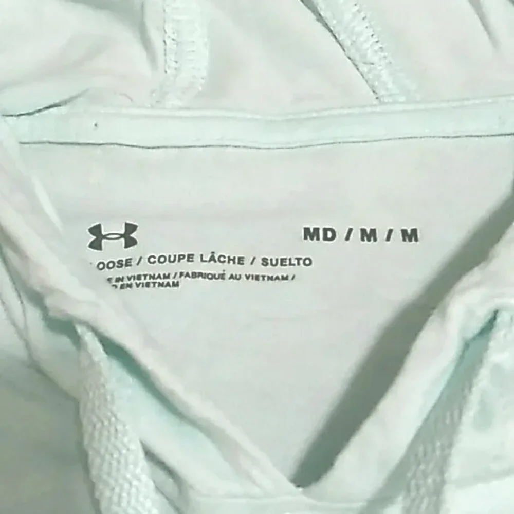 Under Armour Pastel Blue Logo Hoodie - Picture 3 of 4